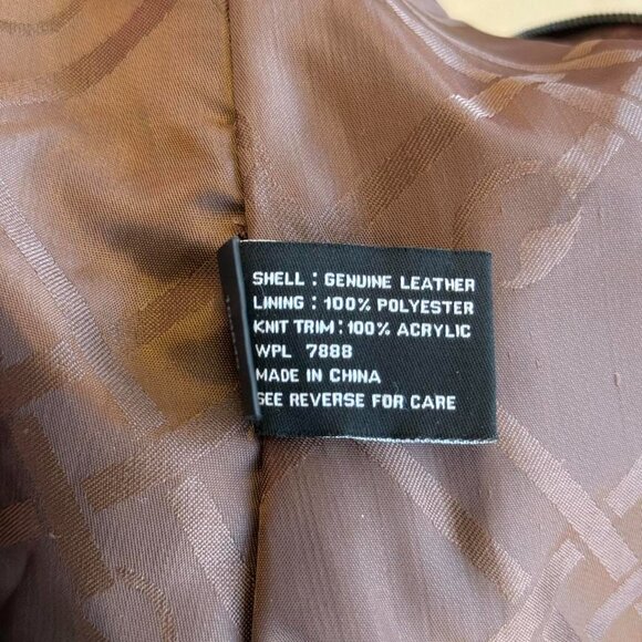 Vintage tan leather jacket - Picture 6 of 8